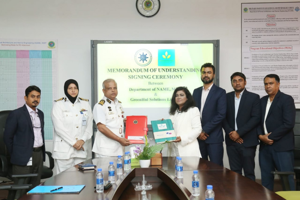 MOU Signed Between NAME Department and GreenHul Solutions Ltd for Green Shipyard Initiatives
